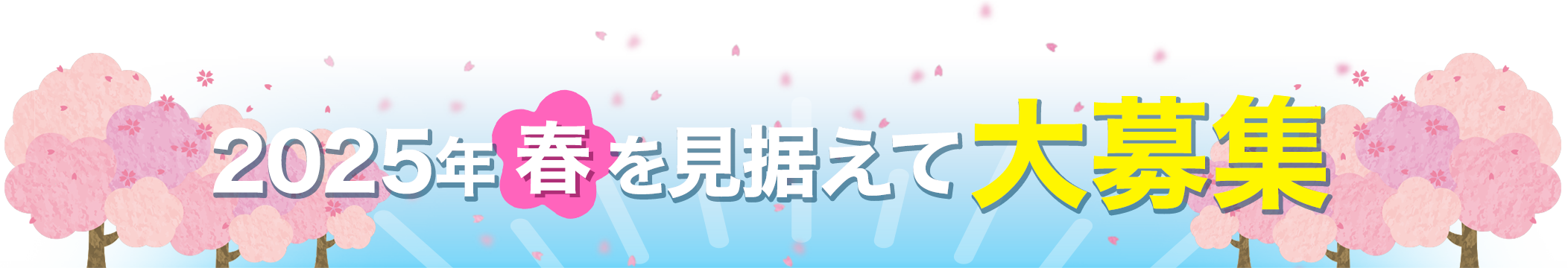 2025年春を見据えて大募集